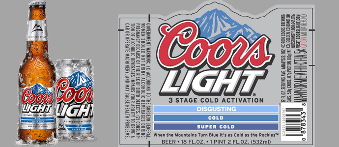 Coors Introduces Two Stage Cold Detection 