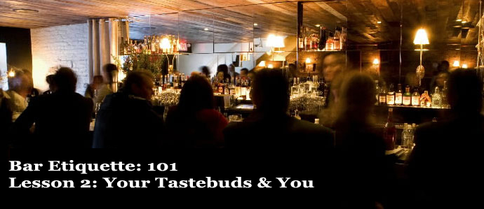 Bar Etiquette: 101, Lesson 2: Your Tastebuds & You