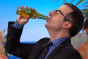 John Oliver Delivers on FIFA Challenge and Chugs a Bud Light Lime